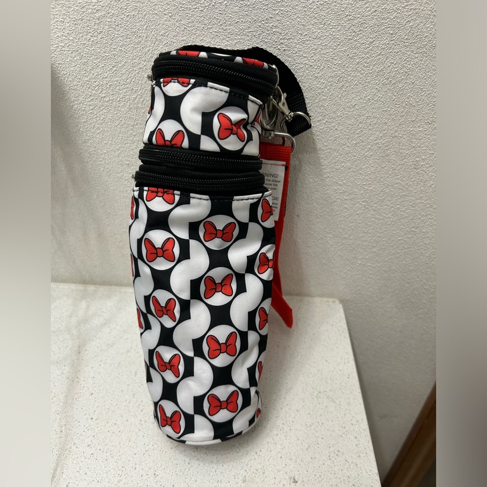 Disney Bottle Cooler and pacifier holder pouch Minnie Mouse Pattern
